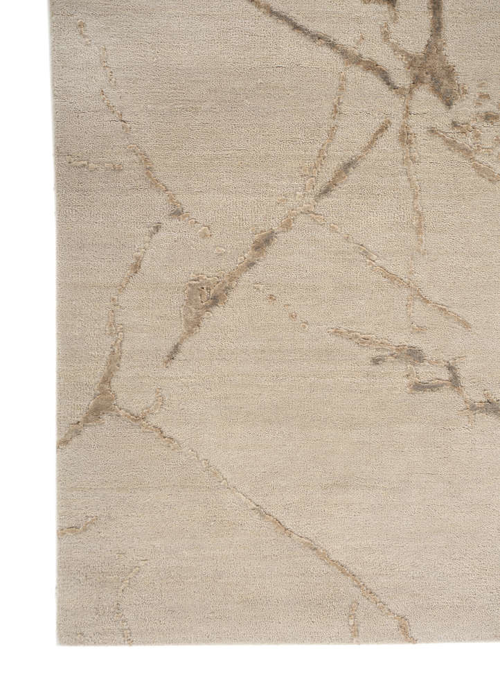 aprezo ivory wool and bamboo silk Hand Knotted Rug - Corner aprezo ivory wool and bamboo silk Hand Knotted Rug - Corner